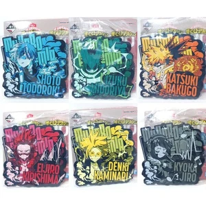 My Hero Academic Rubber Coaster IZUKU BAKUGO TODOROKI KIRISHIMA KAMINARI KYOKA - Picture 1 of 7