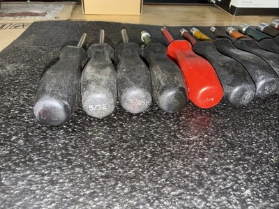 Juego de destornilladores de tuercas SAE de mango duro a presión de 12 piezas (1/8–1/2") serie NDD Foto 1 de 4