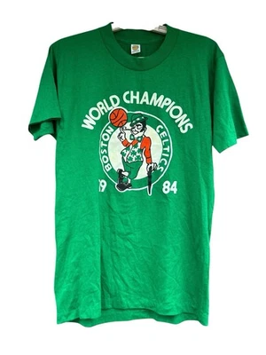 Vintage Boston Celtics 1984 World Champions T Shirt Medium USA Single Stitch EUC - Изображение 1 из 4