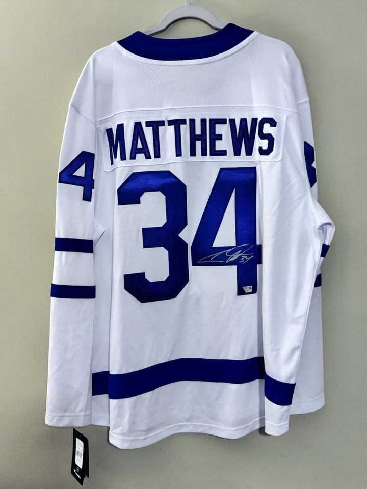 Auston Matthews Toronto Maple Leafs Autographed White Fanatics Breakaway Jersey - Image 1 of 2