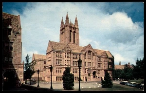 Vintage Boston College Campus Postcard by Plastichrome, 1950s - Picture 1 of 2