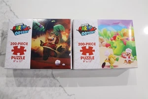 2018 USAopoly Super Mario Odyssey Luncheon Kingdom AND Escape 200 Piece Puzzle - Picture 1 of 9