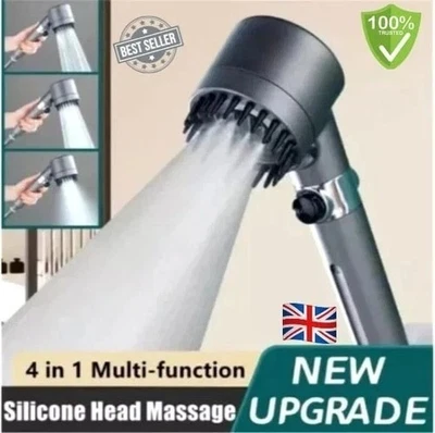 Shower Head For Bathroom 4-in-1 High Pressure Shower Head 3 Mode Function