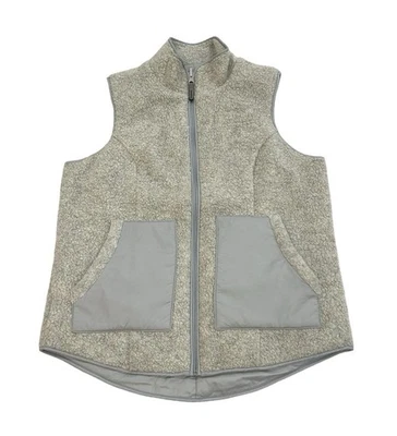 Chaleco Sherpa Reversible Smartwool Mujer Talla S Gris y Crema Mezcla de Lana Línea Ancla Foto 1 de 4