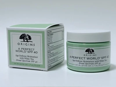 Origins A Perfect World SPF 40 Age-Defense Moisturizer with White Tea, 1.7 Fl Oz - Image 1 of 3