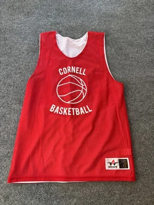Баскетбольная футболка Cornell большая красная мужская средняя двусторонняя красно-белая Alleson NCAA - Изображение 1 из 4