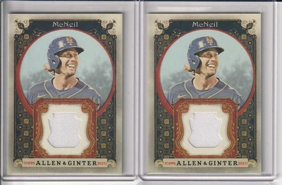 2023 Topps Allen & Ginter Jeff McNeil Relic Card AGRB-JM New York Mets - Image 1 of 2