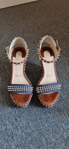 Christian Louboutin Wedge Sandals Authentic - Picture 1 of 14