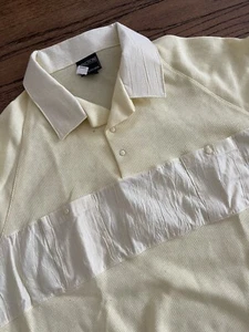 Vtg 80s Directions Polo Shirt Disco Groovy Short Sleeve Casual NEW OLD STOCK 70s - Picture 1 of 5