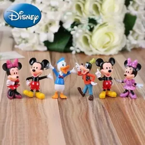6Pcs Mickey Mouse Clubhouse Minnie Donald Figure Toys Cake Toppers gift kids - Picture 1 of 6