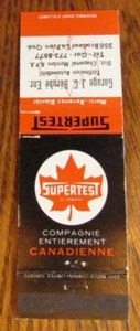 SUPERTEST GAS STATION MATCHBOOK MATCHCOVER: GARAGE JC BÉRUBÉ (QUEBEC) -K23 - Picture 1 of 1