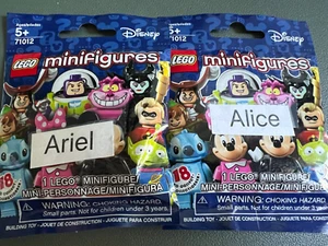 LEGO DISNEY Series 1 Collectible Minifigures 71012 Ariel & Alice Sealed Set/2 - Picture 1 of 4