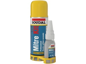 Soudal MITRE KIT Colla istantanea 2K cianoacrilica 50 gr + attivatore spray - Foto 1 di 1