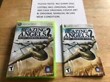 Blazing Angels 2 Secret Missions Xbox 360 Original Case Cover Art Manual NO GAME