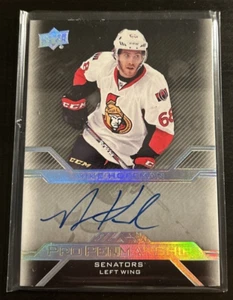 2016-17 Upper Deck UD Black Pro Penmanship Autograph Mike Hoffman On Card AUTO - Bild 1 von 2