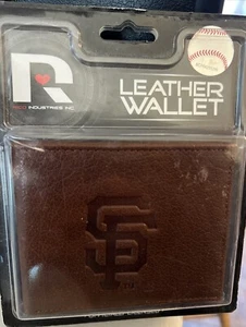 San Francisco Giants Leather Tri Fold Wallet Embossed Logo - Picture 1 of 2