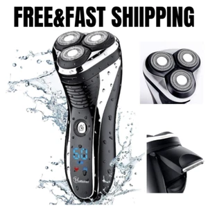 HATTEKER Electric Shaver Rotary Razor Men Cordless Beard Trimmer Pop-trimmer - Picture 1 of 5