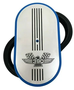 Ford FE 390 American Eagle Logo 15" Blue Oval Air Cleaner Kit - Ansen USA - Picture 1 of 4