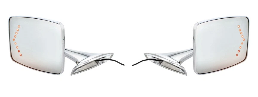 New! 1973-1991 Chevrolet GMC Pickup, Blazer Mirrors Outside Rear view Pair 2 LED - Image 1 of 4