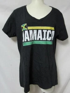 Camiseta de fútbol para mujer Jamaica talla grande cuello en V C1 2283 - Imagen 1 de 2