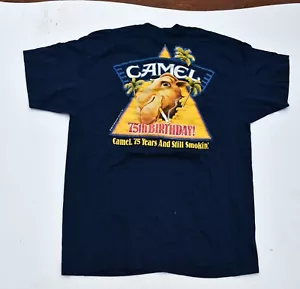 1988 Vintage Camel cigarette t-shirt. 75th Birthday Camel smoking on the back - Picture 1 of 1