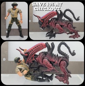 Aliens Space Marine Corp. Hicks + Bull Xenomorph 6" Action Figures - Kenner 1992 - Picture 1 of 24