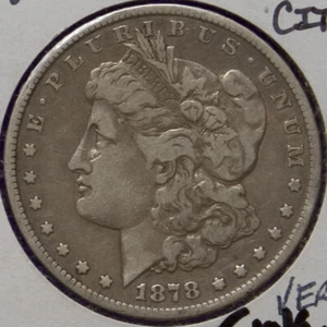 1878 CC Morgan Silver Dollar VF/XF Key Date Carson City Mint Dollar Coin US MINT - Picture 1 of 2