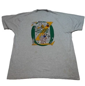 Vintage 90's  Wizard of Oz T-Shirt The Whole Backstage Gray Single Stitch XL *** - Picture 1 of 16