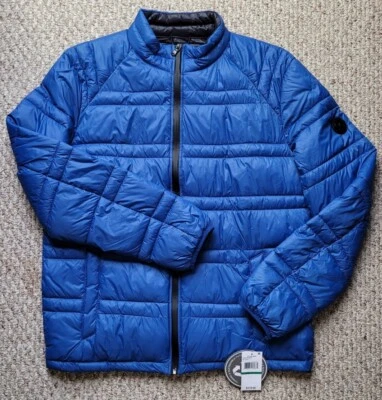 MICHAEL KORS Men's Packable Lightweight Puffer Coat True BLUE Size Large L  NWT - Image 1 of 4