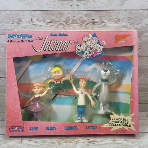 Vintage 1992 Justoys The Jetsons Bend-Ems 4 Piece Gift Set Cover