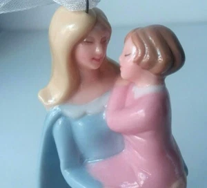 Hallmark Keepsake Ornament 2005 Angel On Earth Porcelain Holding Child - Picture 1 of 6