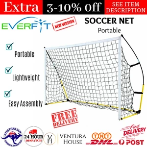 Everfit Portable Soccer Football Kids Play Goal Outdoor Training Sports with Bag - Picture 1 of 12