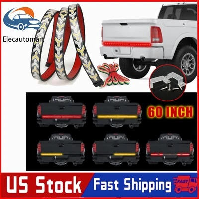 For Chevrolet Silverado 1500 60" Tailgate LED Strip Light Bar Brake Turn Signal - Image 1 of 4