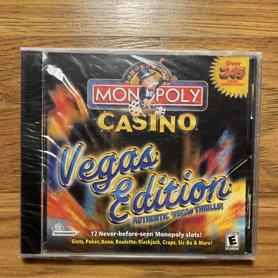 Monopoly Casino: Vegas Edition (PC, 2001) Sealed Cracked Case Ships Fast - Image 1 of 2