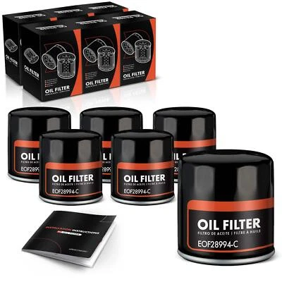 6x Filtro de óleo do motor para Volkswagen Passat 98-05 Audi A4 A6 Cabriolet 10K milhas - Imagem 1 de 4