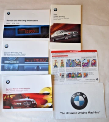 2000 00 BMW 323I 328I OWNER'S MANUAL BOOK SET - Image 1 of 4