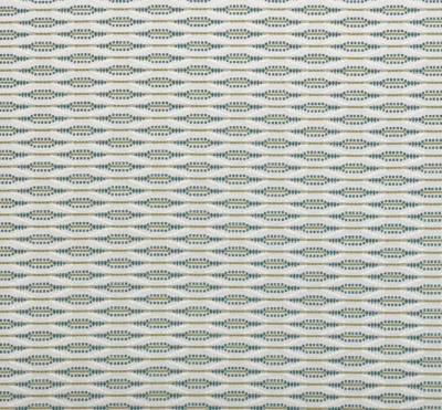 BALLARD DESIGNS FAYGO TROPICS BLUE GEO CRYPTON® PERFORMANCE FABRIC BY YARD 54"W - Image 1 of 4