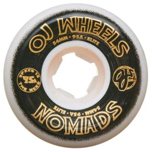 Ruedas de monopatín OJ Elite Nomads 54 mm 95A blanco paquete de x4 - Imagen 1 de 3