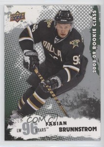 2008-09 Upper Deck Rookie Class Box Set Fabian Brunnstrom #34 Rookie RC