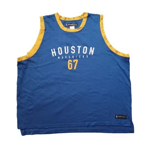 Vintage Reebok ABA Houston Mavericks #67 Jersey Mens 4XL Blue Hardwood Classics - Picture 1 of 19