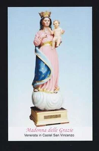 SANTINO Holy Card Images Pious Image of Saint Madonna Delle Grazie - Picture 1 of 1