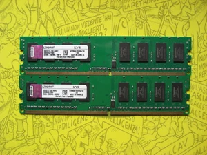 DUE RAM KINGSTON DA 1 GB TOT.2 GB KVR667D2N5/1G DDR3 - Foto 1 di 1