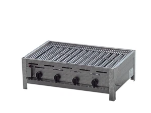 Gasgrill Edelstahl 4 flammig mit Rost Partygrill 81 x 53 x 27 cm Gastrobräter - Bild 1 von 4