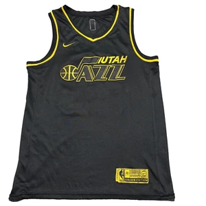 Utah Jazz Basketball Jersey Nike Gold Edition Mens Large Black Royce O'Neale NBA - Picture 1 of 8