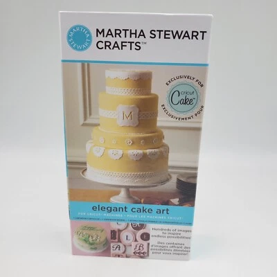 Cricut Cartridge Martha Stewart Crafts Elegant Cake Art Complete With Box - Image 1 of 4