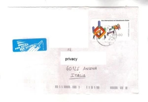 10140- Portugal, nice franking (label) on cover to Italy - Picture 1 of 1