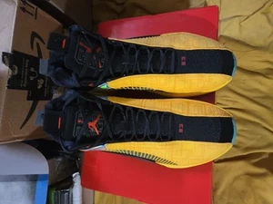 NEU MIT KARTON AIR JORDAN XXXV FC-PF UNIVERSITY GOLD CHILE ROT GRÖSSE 13 - Bild 1 von 13