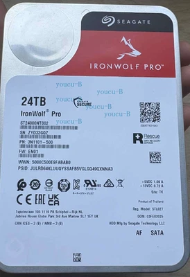 NEW Seagate IronWolf Pro ST24000NT002 24TB 7200 RPM 512MB Cache Hard Drive - Image 1 of 3