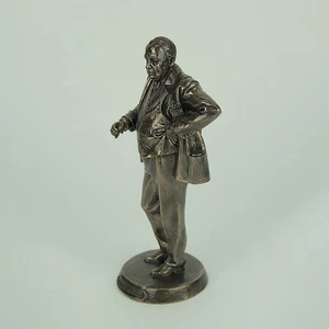 Estatua del primer ministro británico Winston Churchill acabado bronce fundido en frío - Imagen 1 de 3