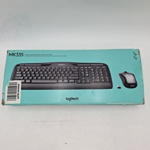 Logitech MK335 Wireless Keyboard and Mouse Combo Black/Silver Unifying Reciever - Picture 1 of 19